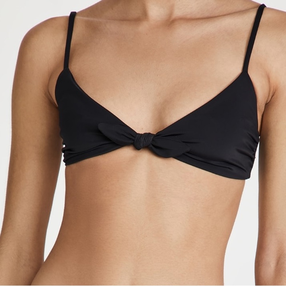 Mara Hoffman Black Bikini Swimsuit Top size XL like new